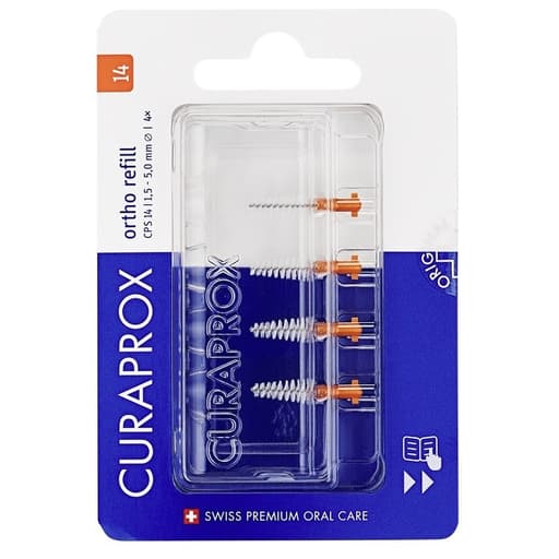 Curaprox CPS 14 Ortho – 4 Cabezales de Cepillo Interdental